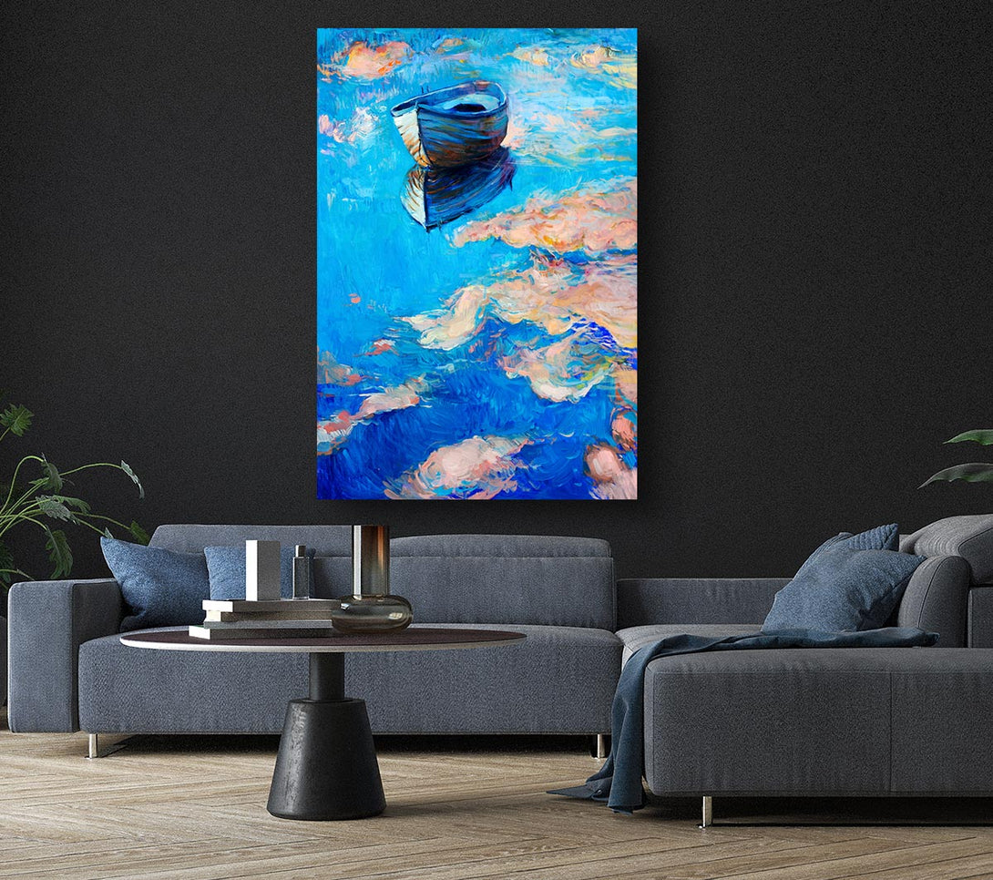 Picture of Reflections In The River Canvas Print Wall Art