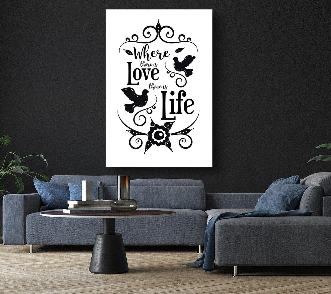 Picture of Where There Is Love Canvas Print Wall Art