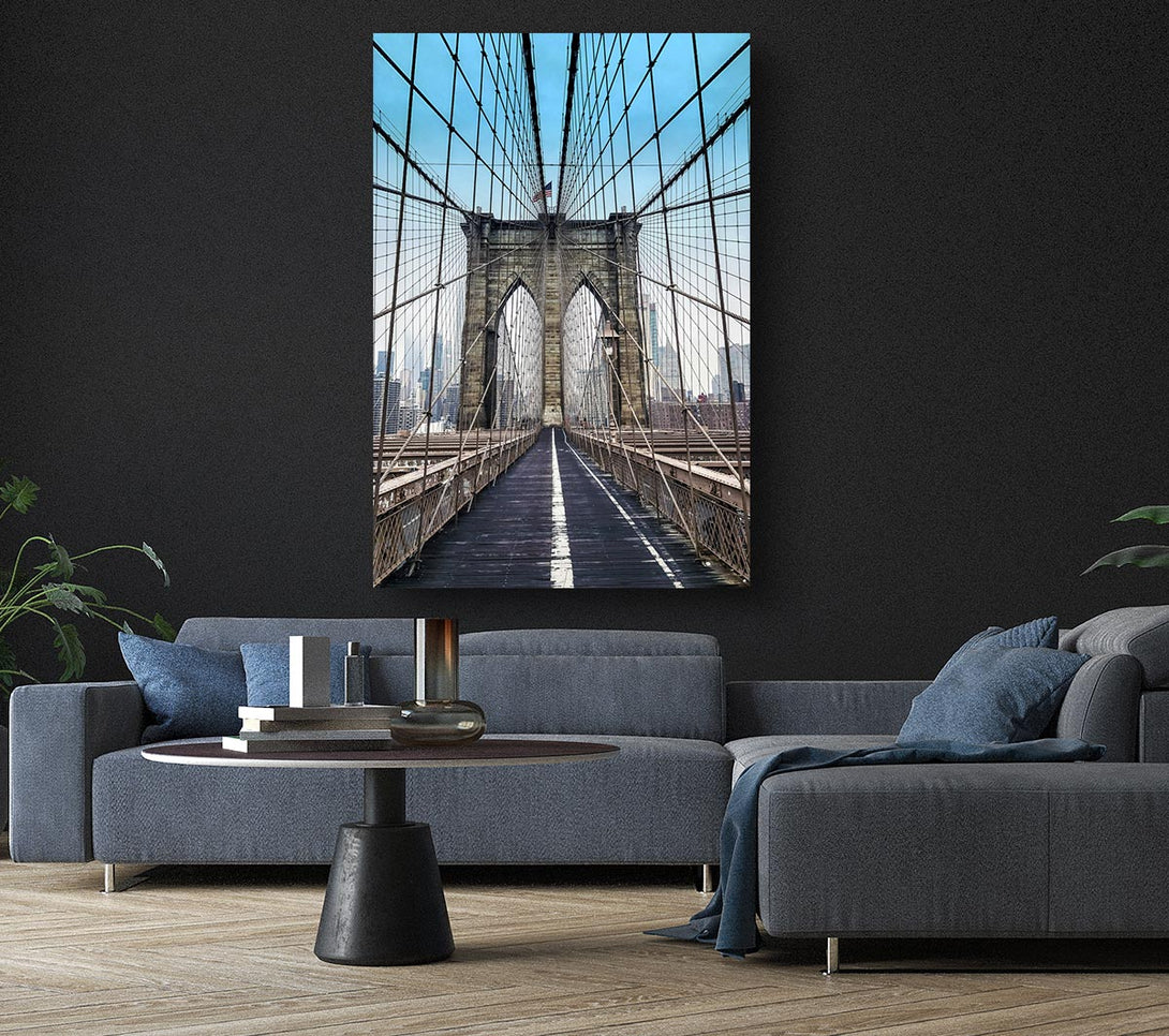 Picture of Structure Of Brooklyn Bridge 1 Canvas Print Wall Art