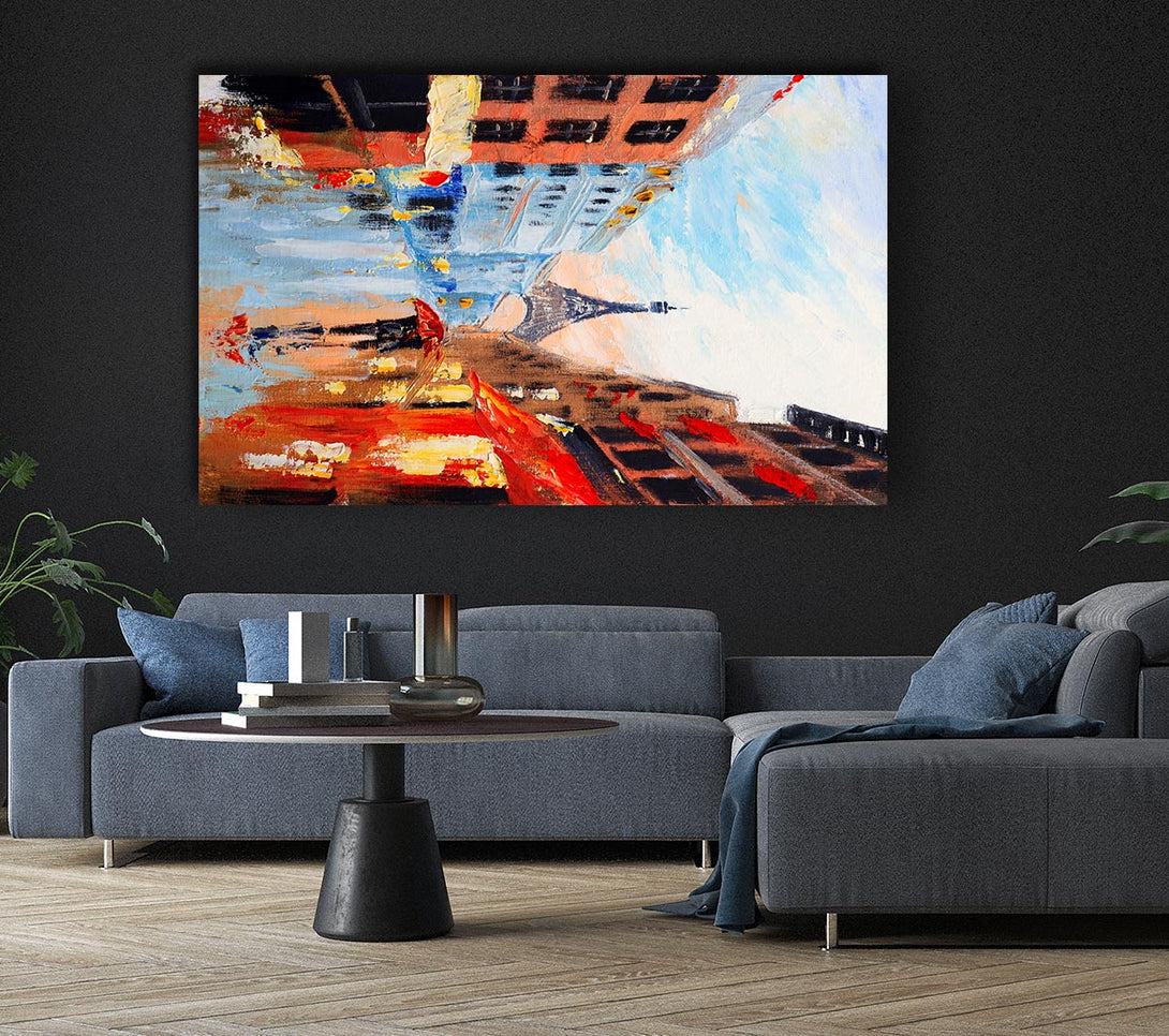 Picture of Eiffel Tower Streets 16 Canvas Print Wall Art