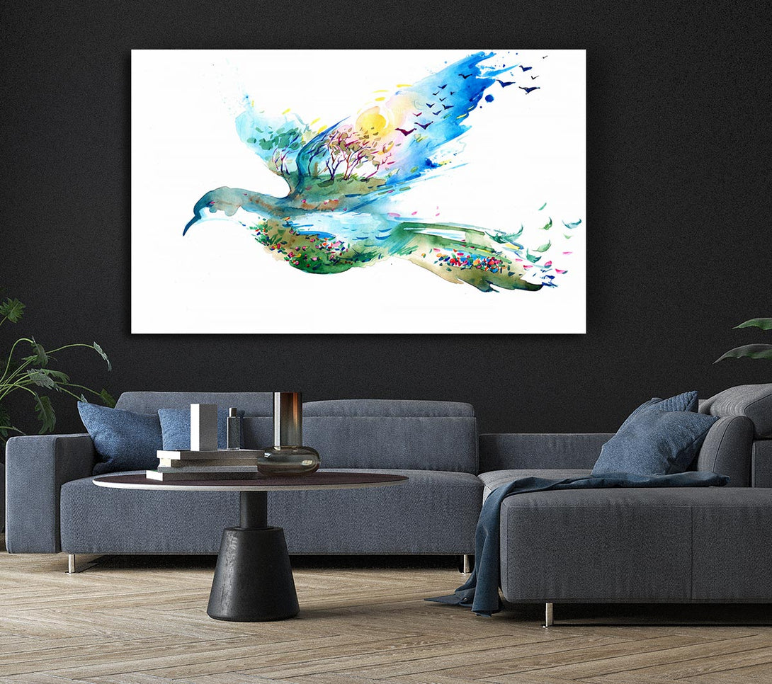 Picture of Dove Magic Canvas Print Wall Art