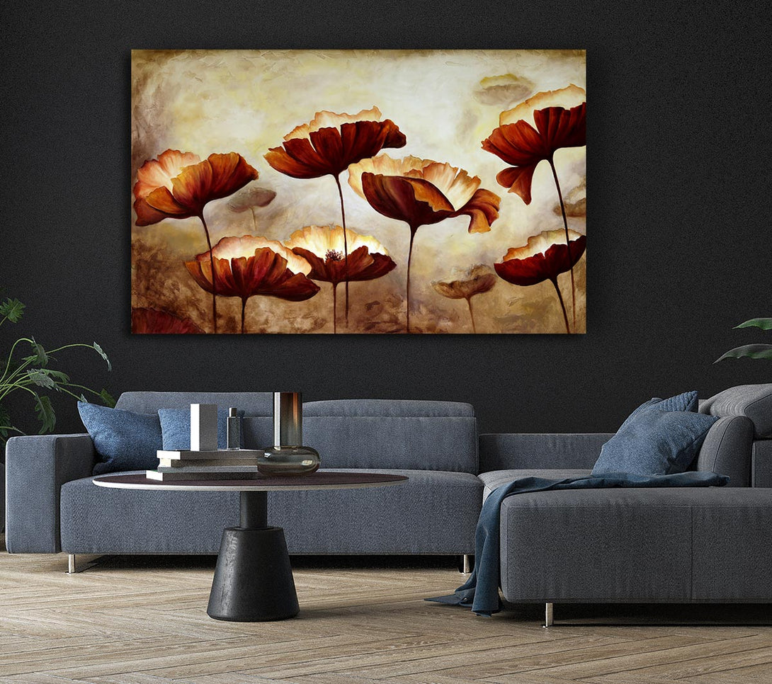 Picture of Chocolate Poppies Canvas Print Wall Art