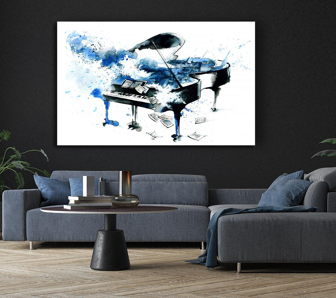 Picture of Piano Blues Canvas Print Wall Art