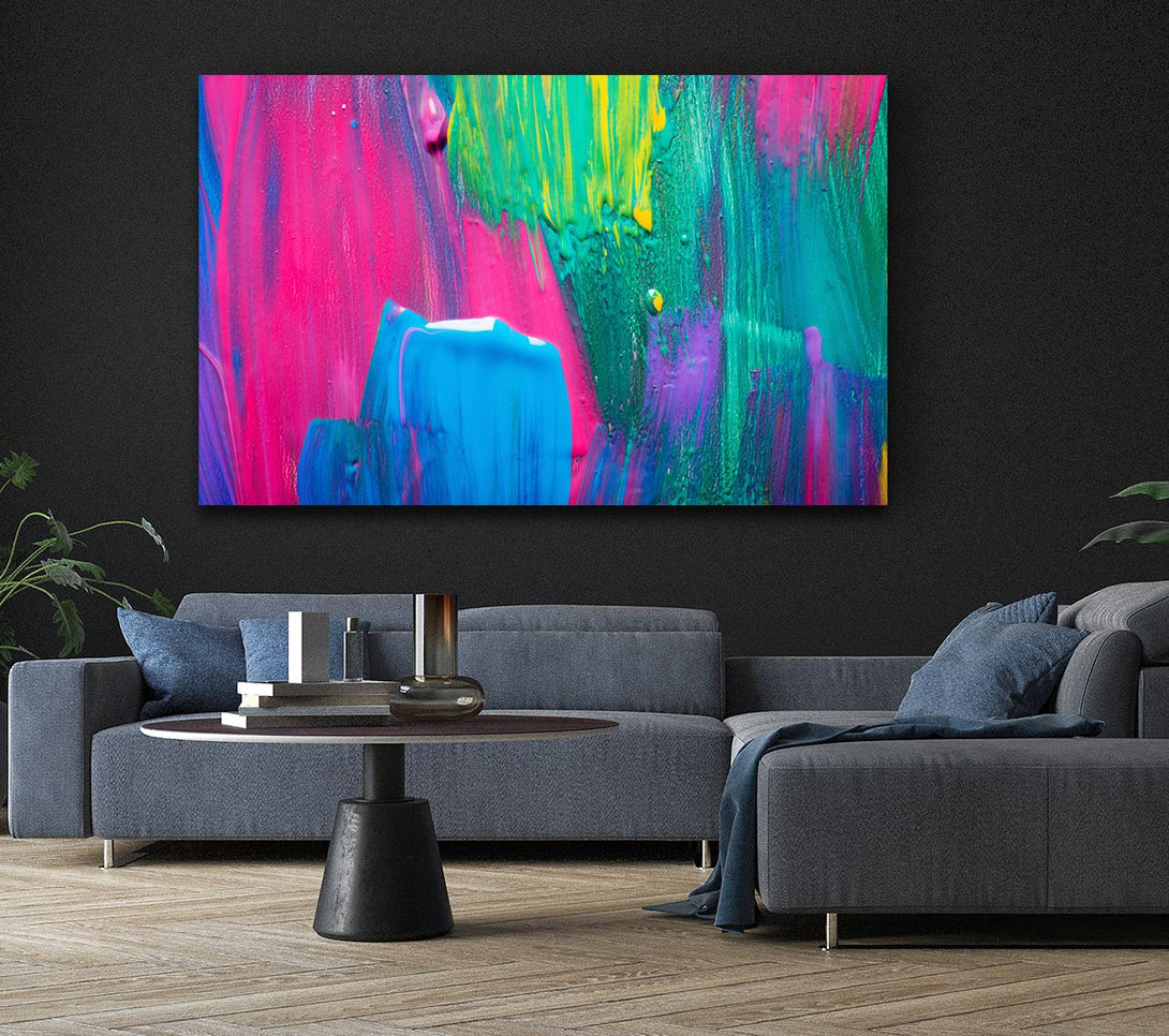 Picture of Bold paint strokes Canvas Print Wall Art