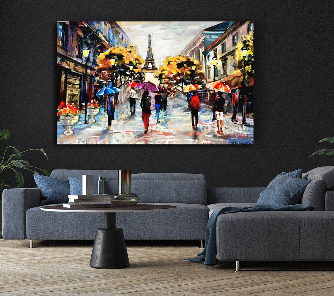 Picture of Paris In The Morning Canvas Print Wall Art