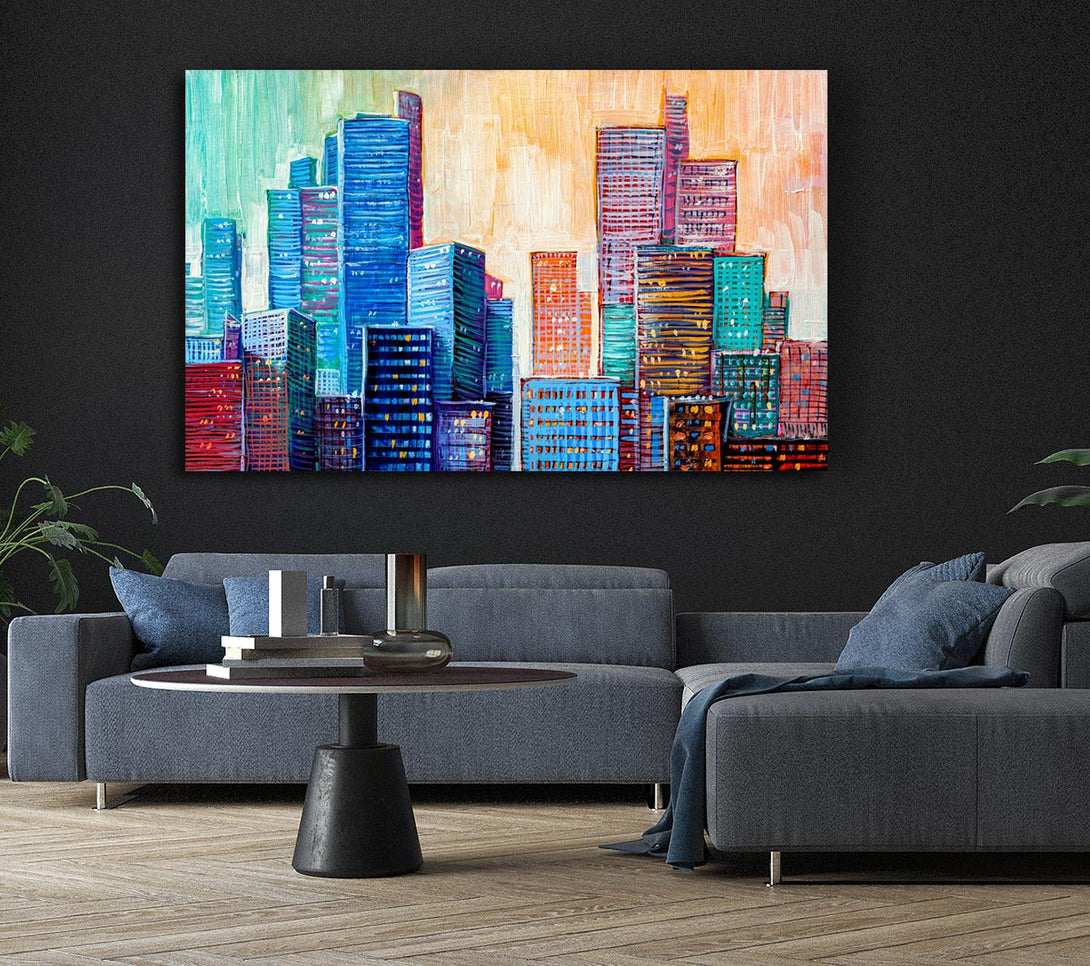 Picture of The Blues City Canvas Print Wall Art