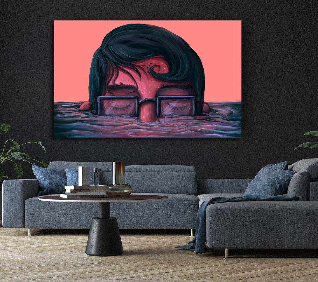 Picture of Submersing In The Ocean Canvas Print Wall Art