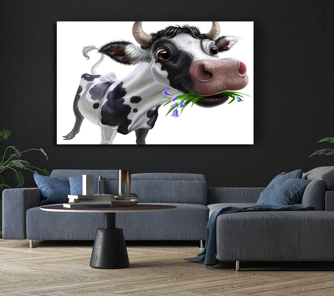 Picture of The Big Cow Munch Canvas Print Wall Art