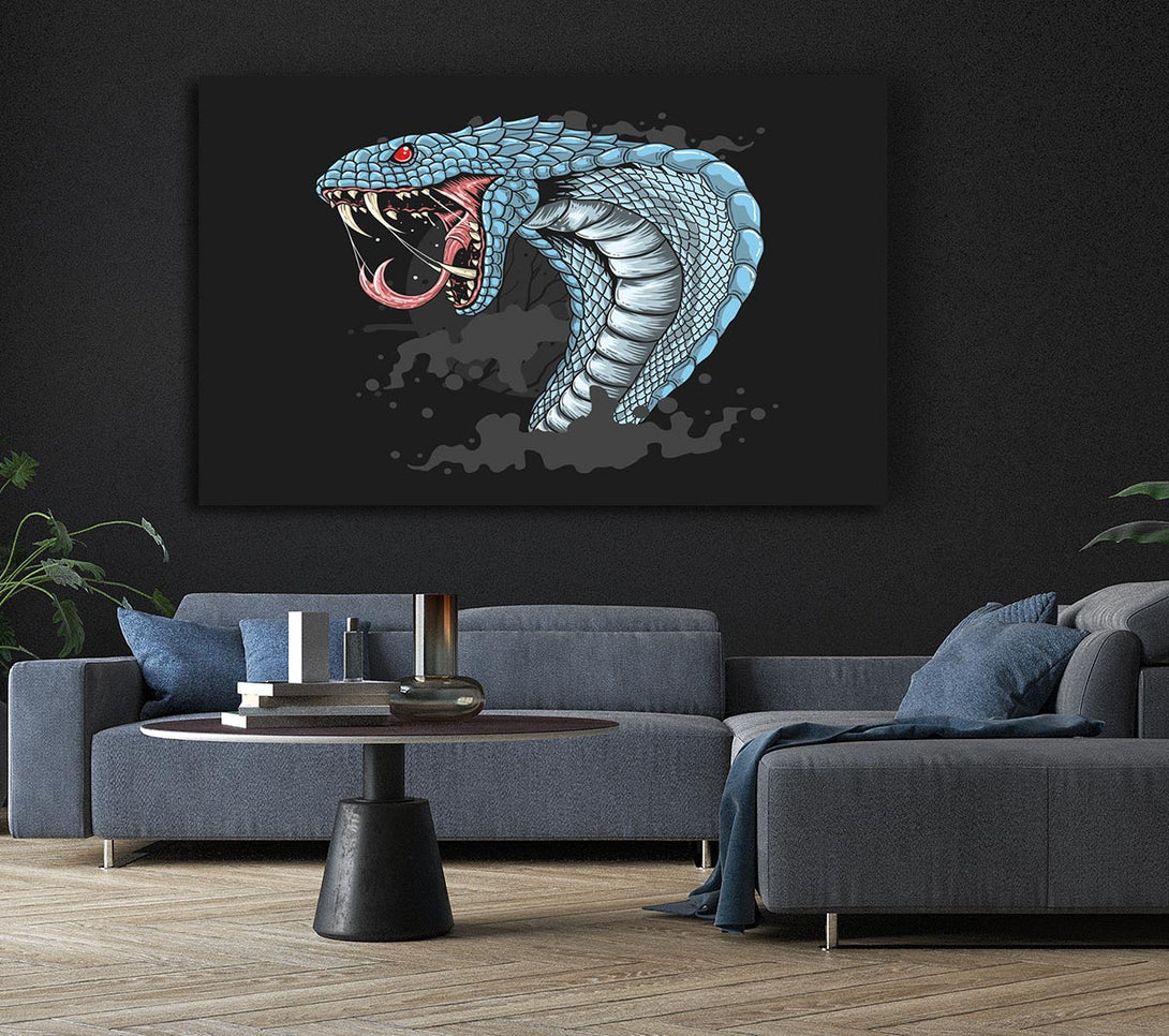 Picture of Scary Cobra Teeth Canvas Print Wall Art