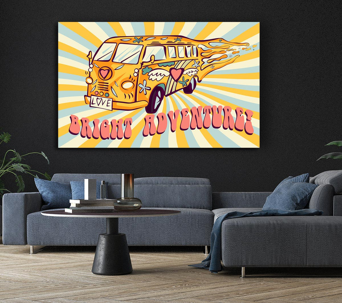 Picture of Camper Adventure Canvas Print Wall Art