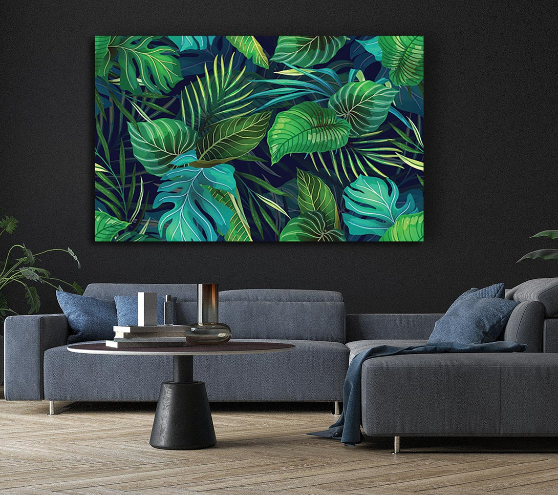 Picture of The Jungle Foliage Canvas Print Wall Art