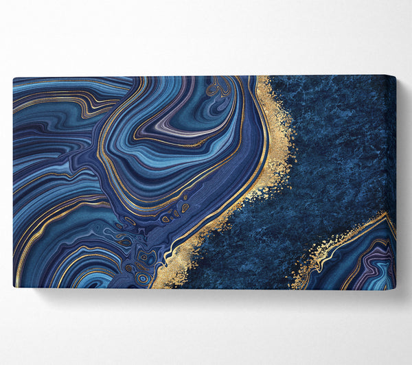 Blue And Gold Marble