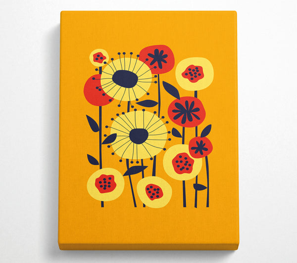 Flowers On Yellow