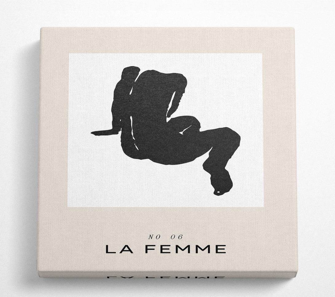 A Square Canvas Print Showing La Femme Body Square Wall Art