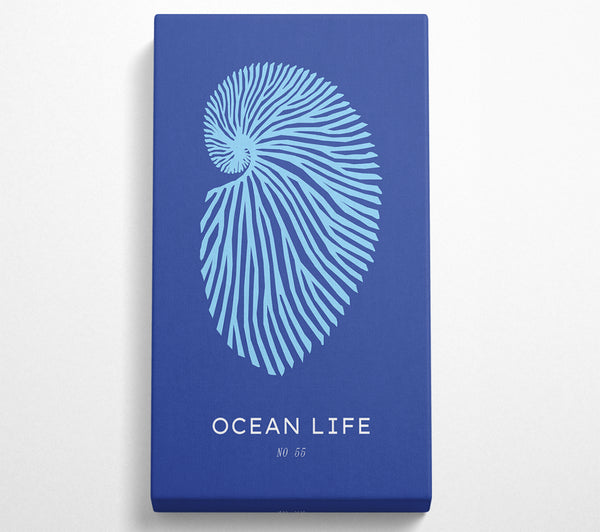 Ocean Life Shell Blue