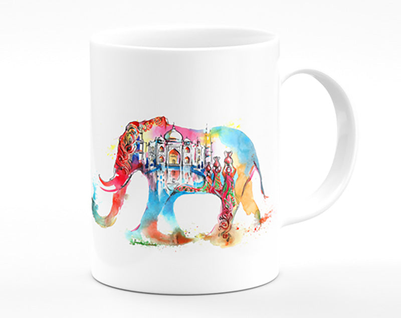 Rainbow Indian Elephant Mug