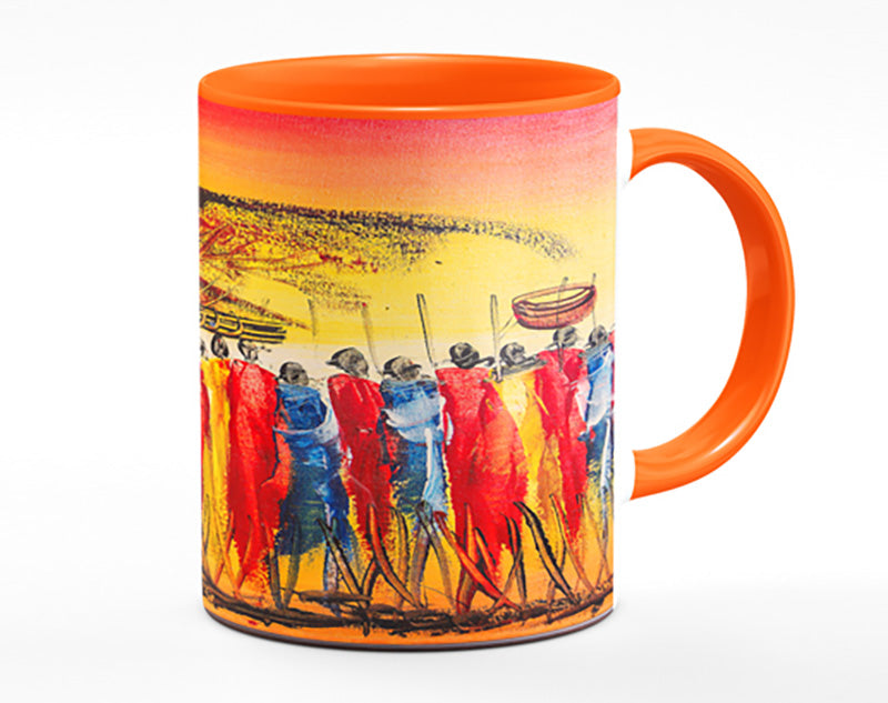 African Tribe Offering Mug