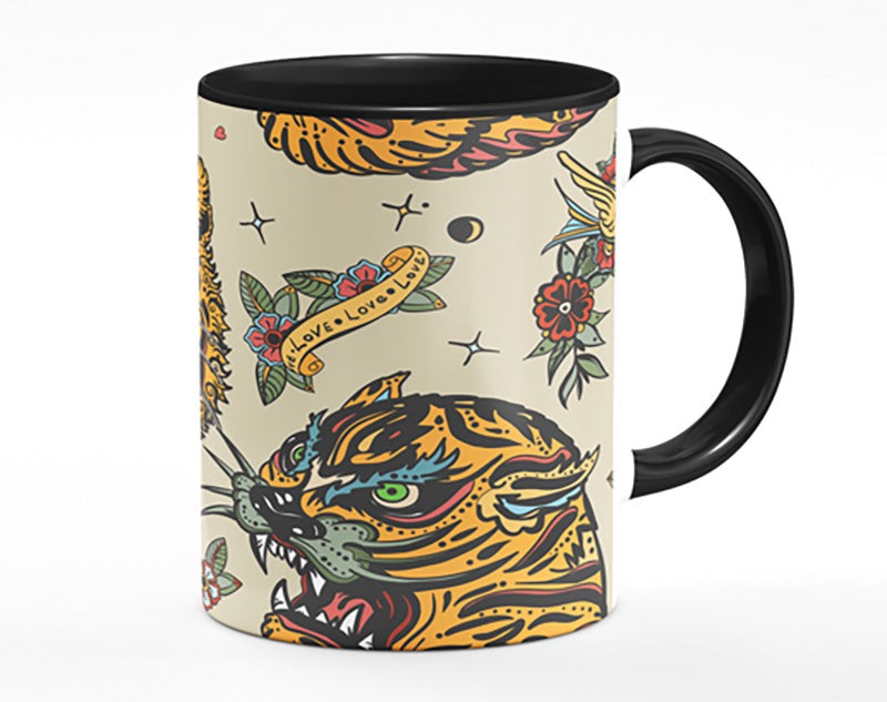 Tattoo Tiger Art Mug