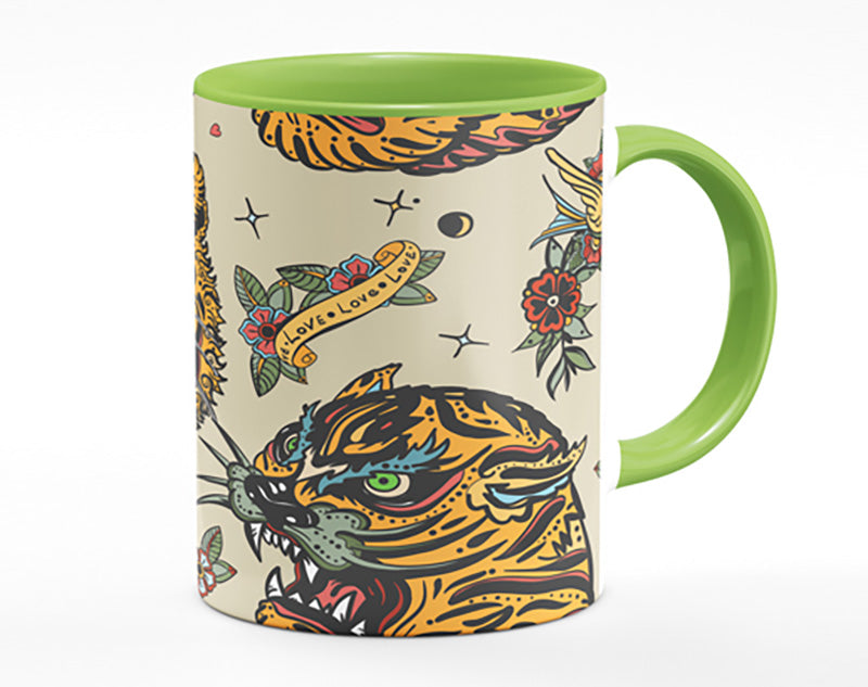 Tattoo Tiger Art Mug