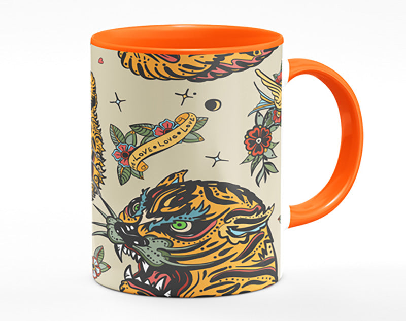 Tattoo Tiger Art Mug