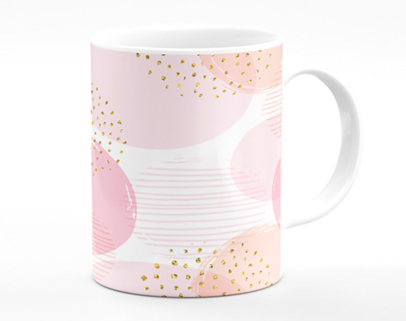 Peach Circles And Dots Mug