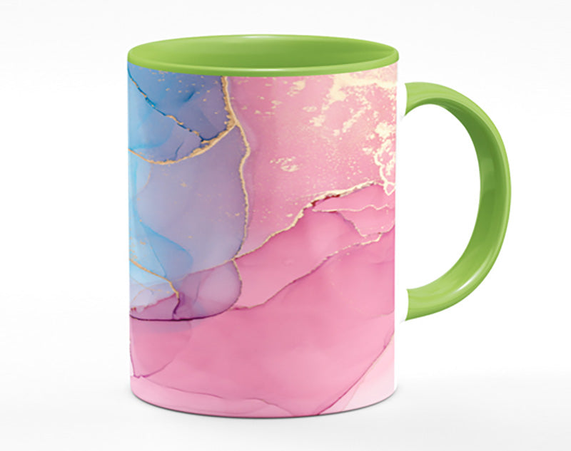 Pink And Blue Fusion Glitter Mug