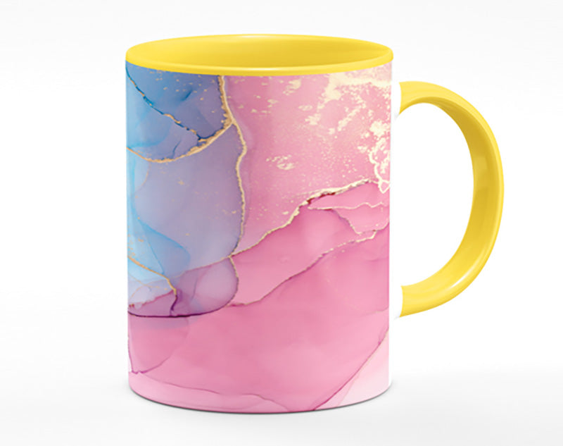 Pink And Blue Fusion Glitter Mug