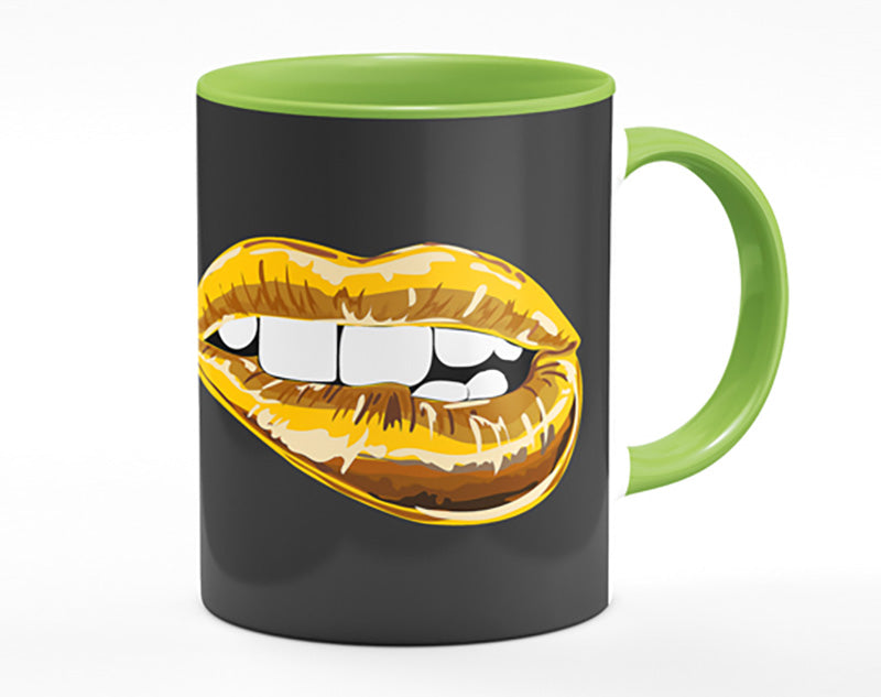 Gold Lip Bite Mug