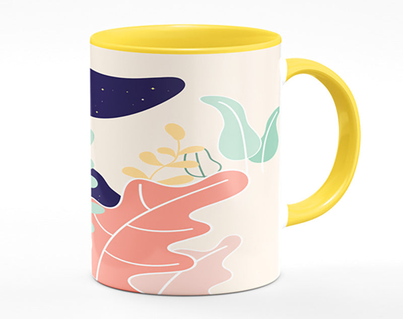 Modern Woman And Shapes Mug