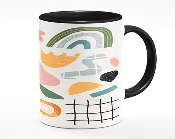 Modern Shapes And Flowers Mug