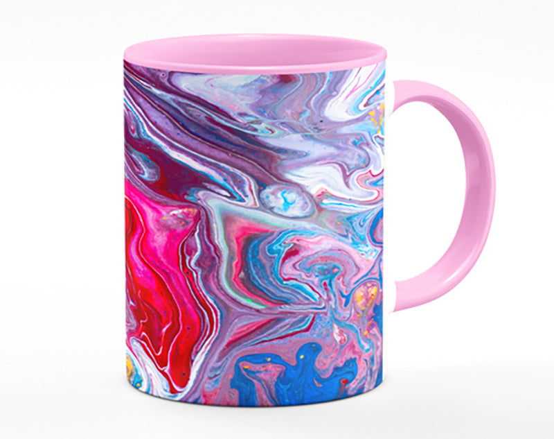 Liquid Swirl Paint Purple Mug