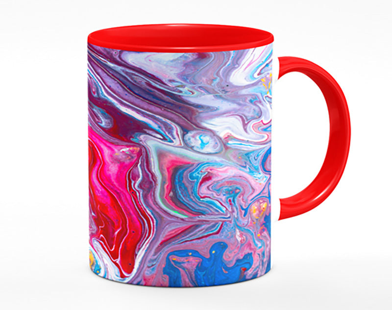 Liquid Swirl Paint Purple Mug