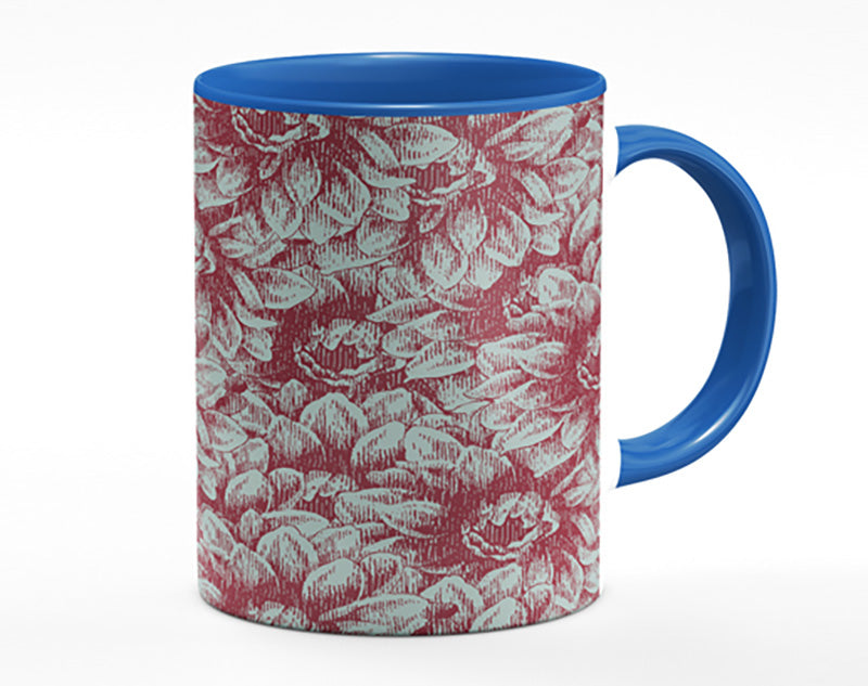 The Deep Brown Flower Mug