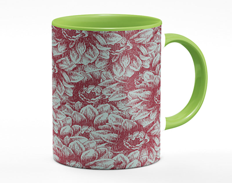 The Deep Brown Flower Mug