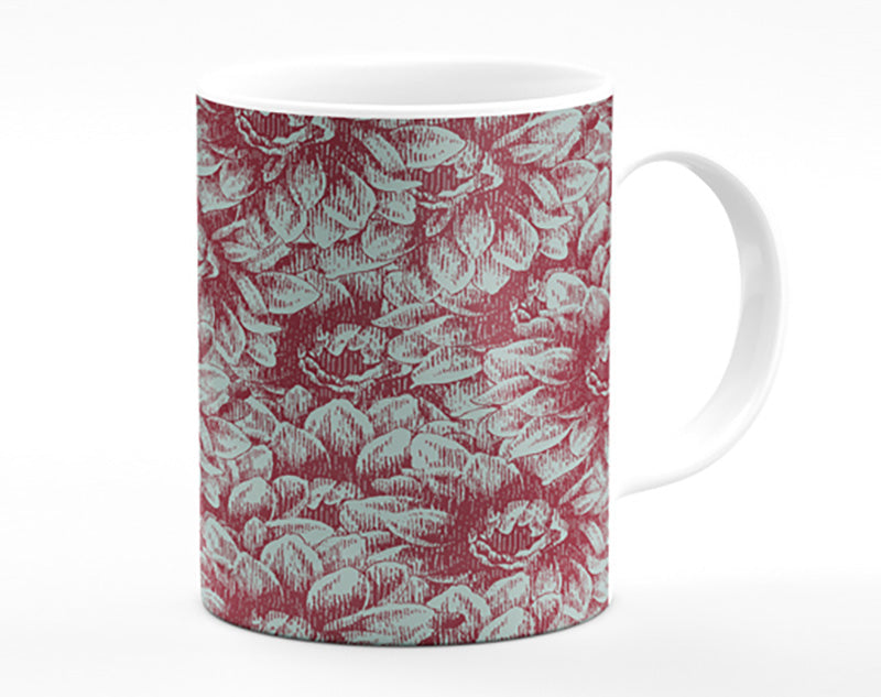 The Deep Brown Flower Mug