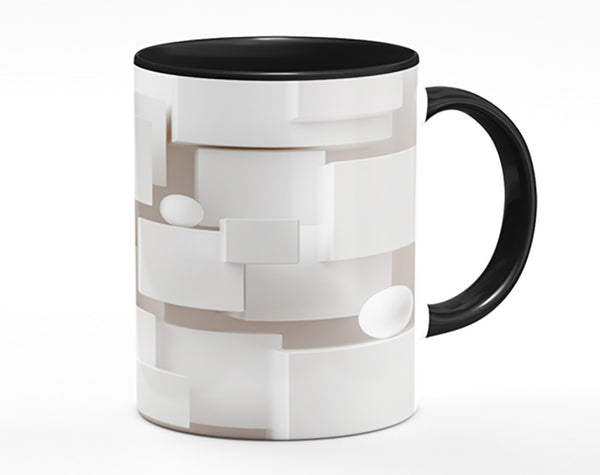 Cubes And Spheres White Mug