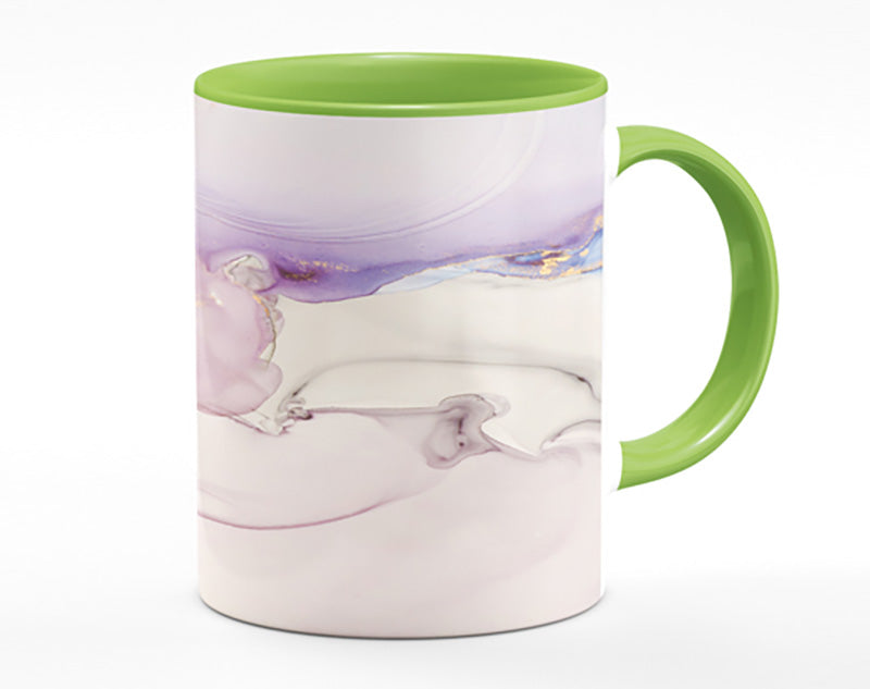 Lilac And Blue Marble Pattern Mug