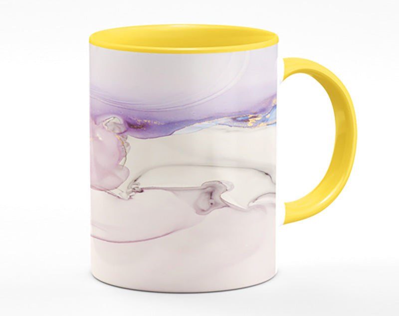 Lilac And Blue Marble Pattern Mug