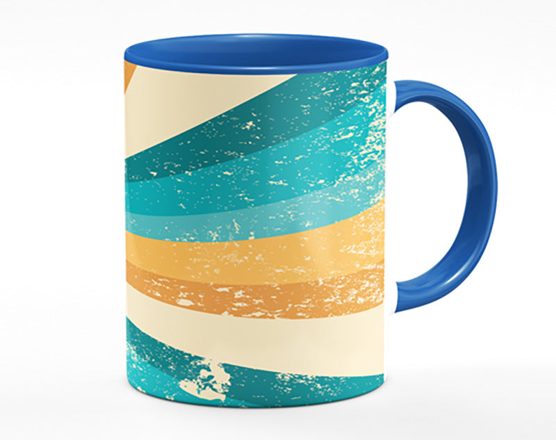 The Spiral Yellow And Blue Mug