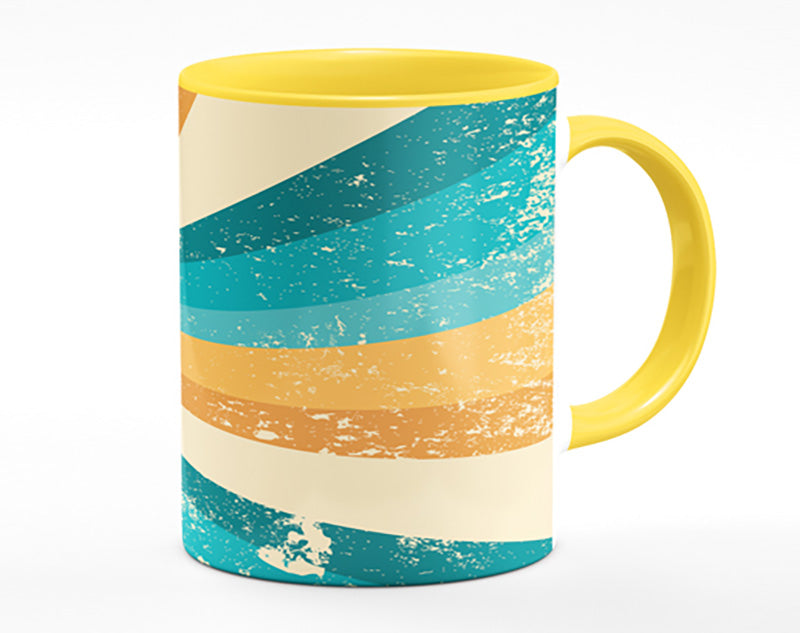 The Spiral Yellow And Blue Mug