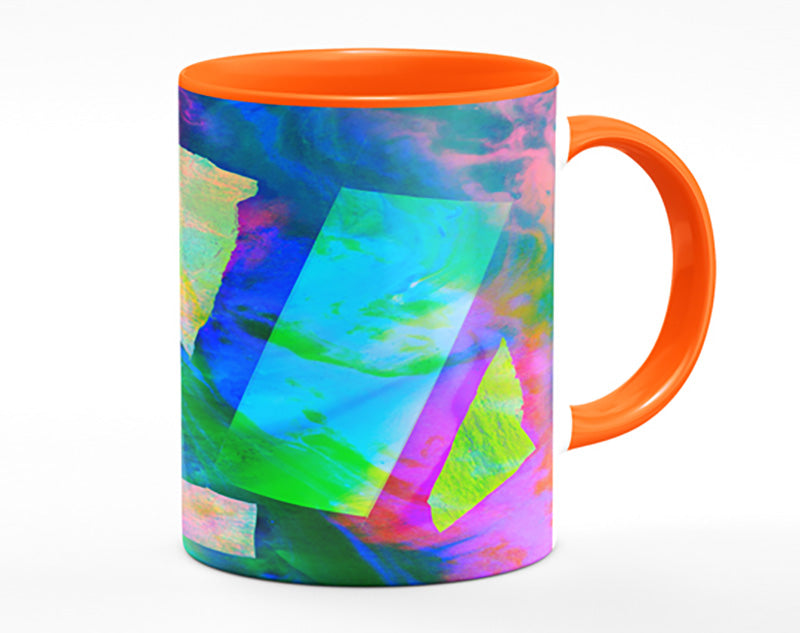 Neon Shapes In Paint Mug