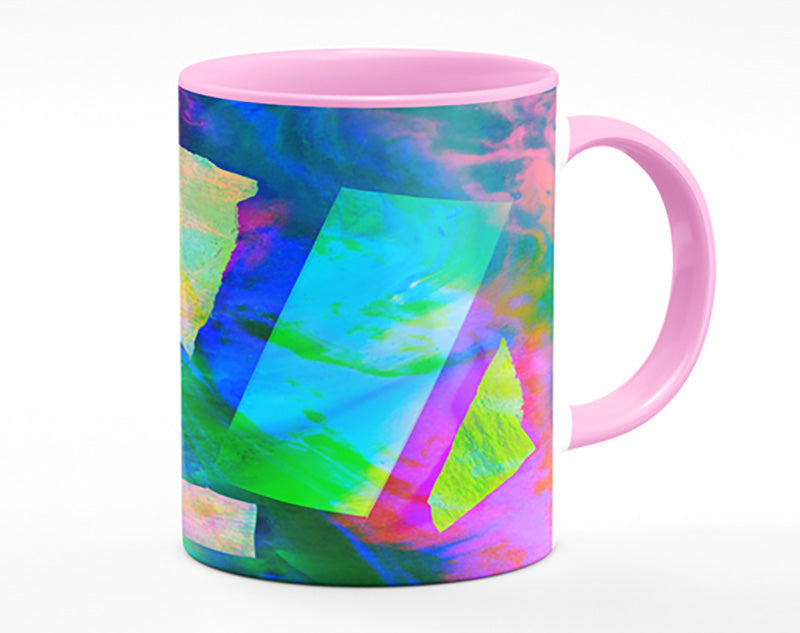 Neon Shapes In Paint Mug