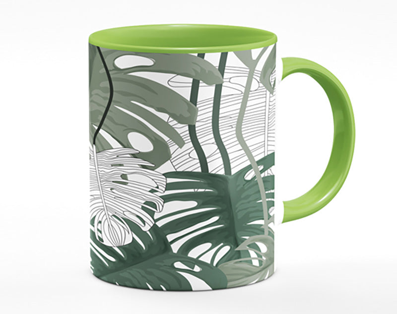 Cheese Plant Leaves Mug