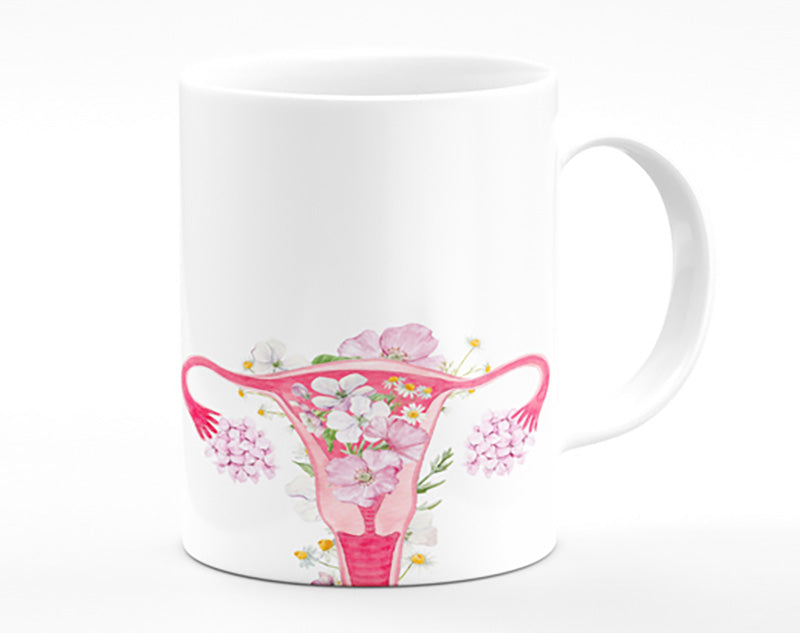 Floral Female Anatomy Mug