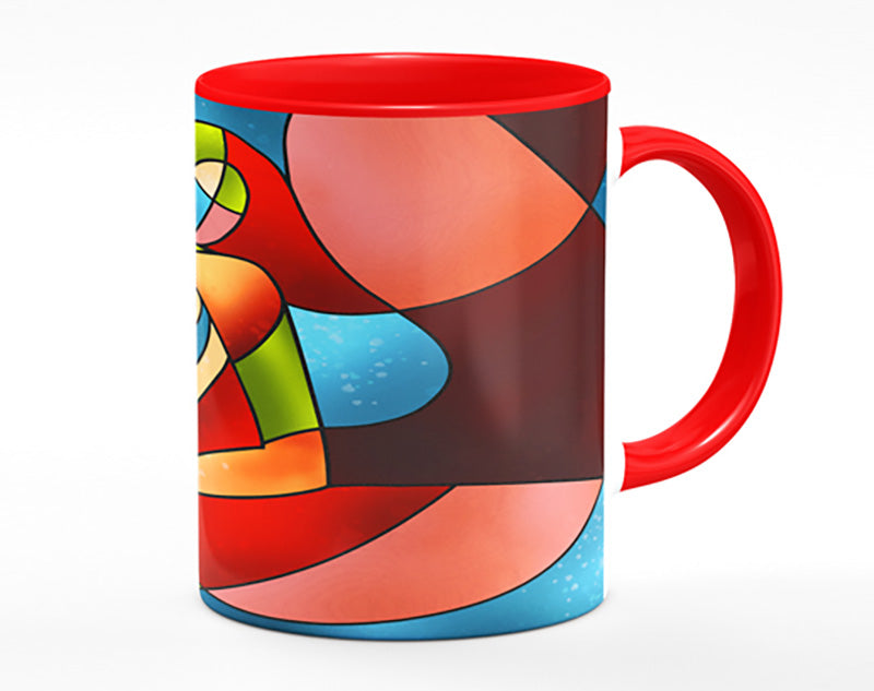 Stained Glass Abstract Mug