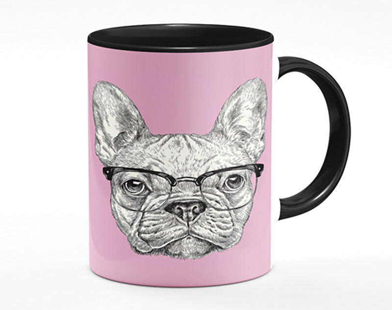 French Bulldog In Glasses Mug