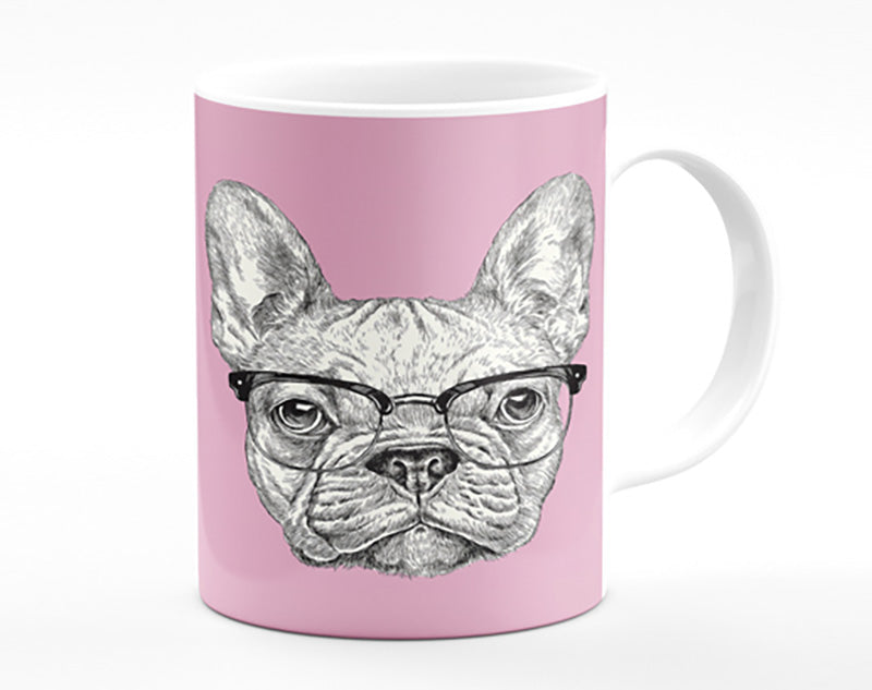 French Bulldog In Glasses Mug