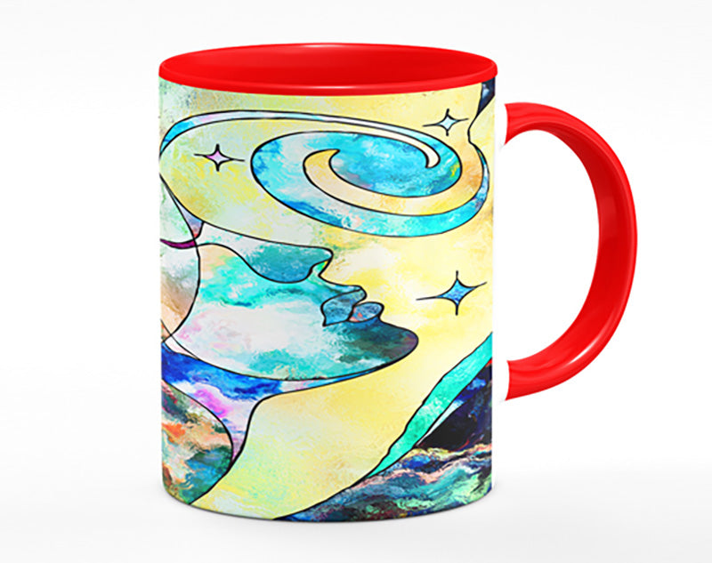 The Faces Of Time And Space Mug