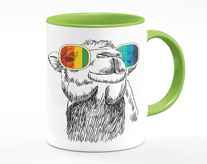 Colourful Glasses Camel Mug