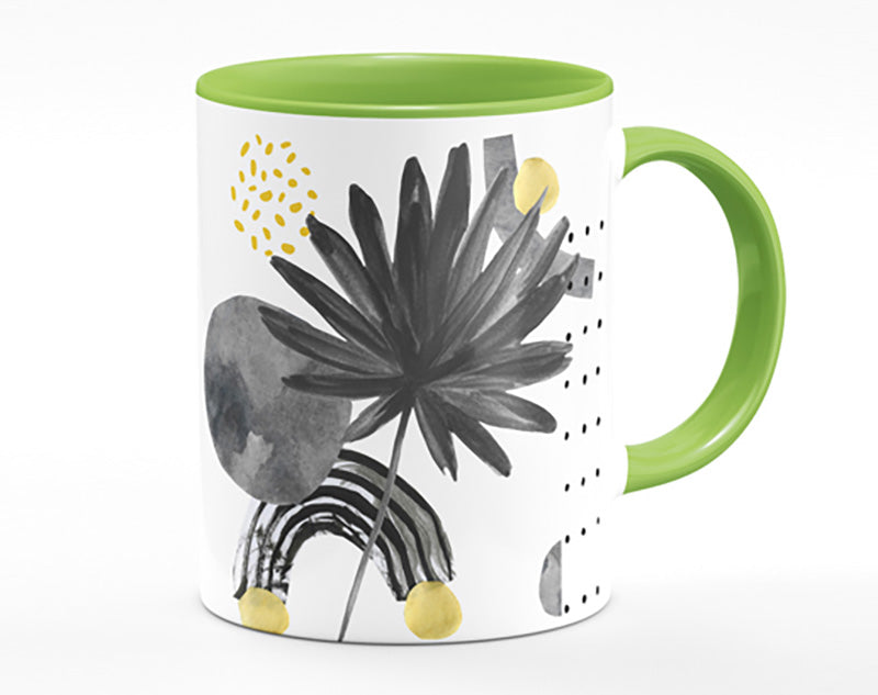 The Contemporary Leaf And Rainbow Mug